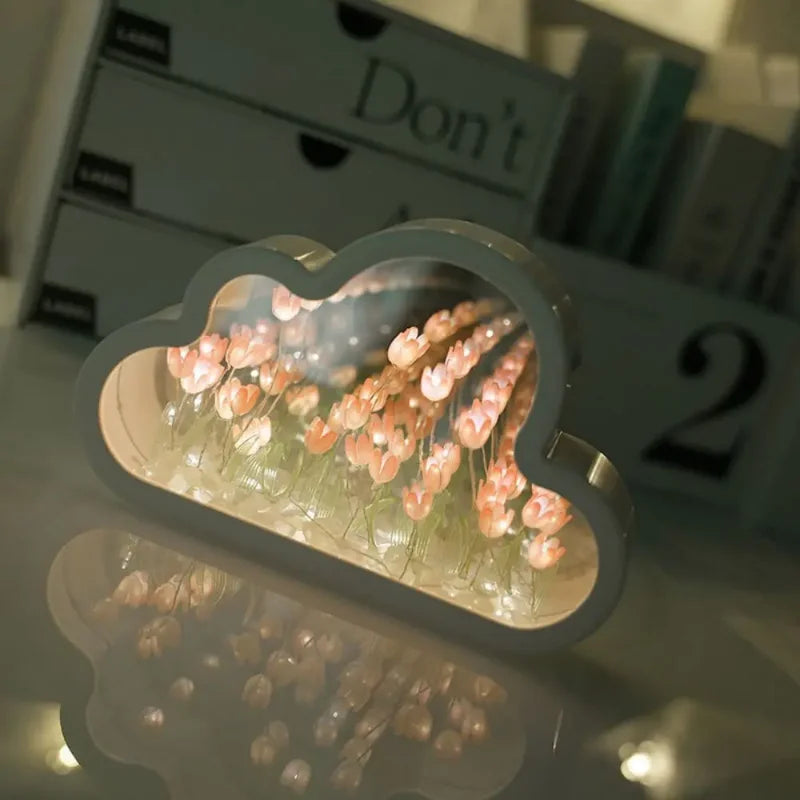 DIY tulip flower night lamp