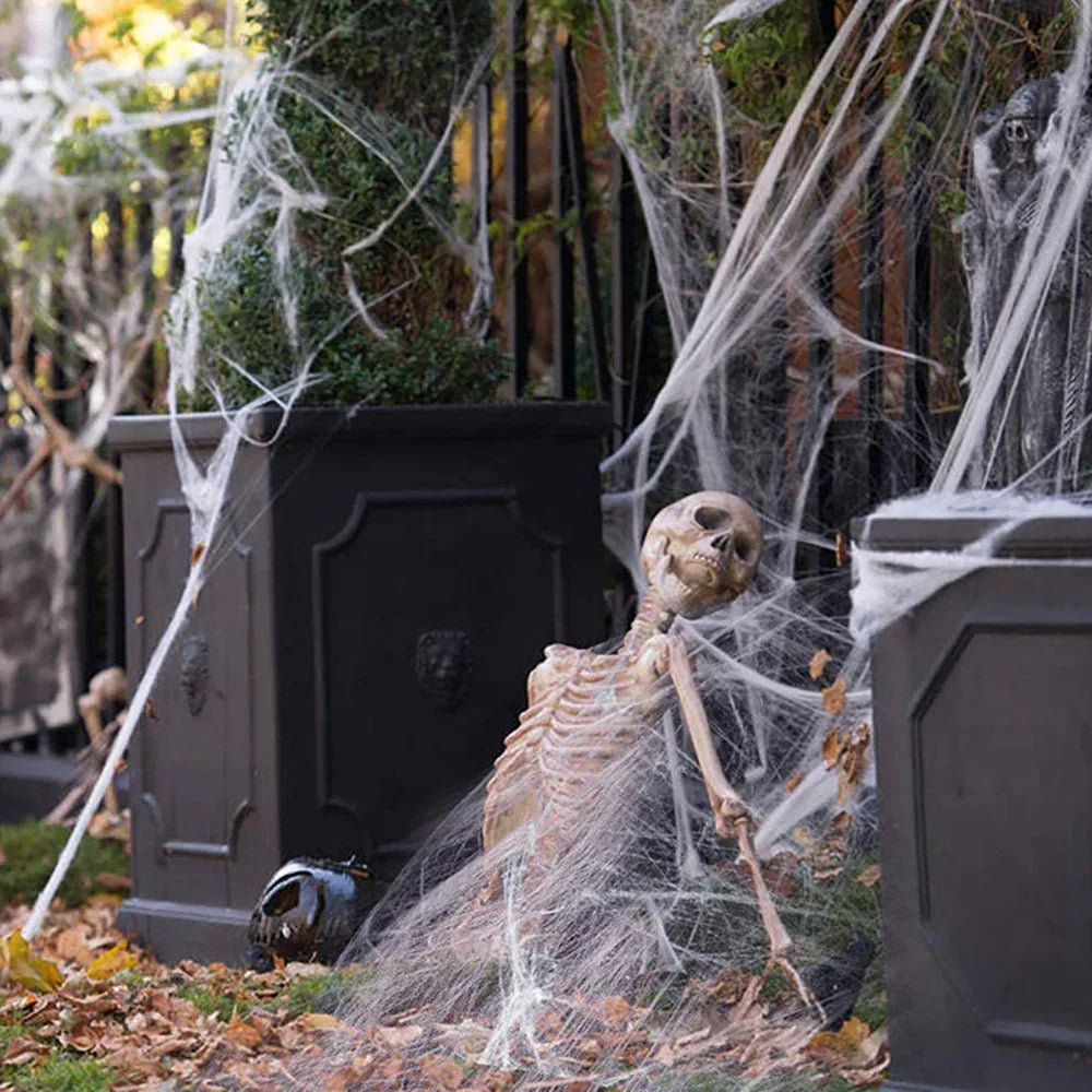Halloween spider web decoration