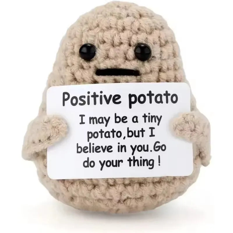 funny crochet coffee doll