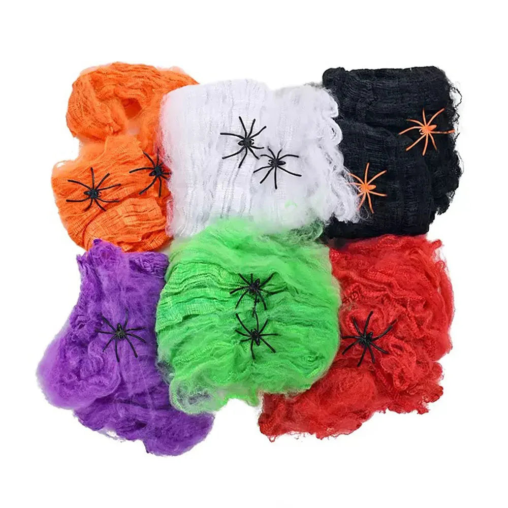 Halloween spider web decoration