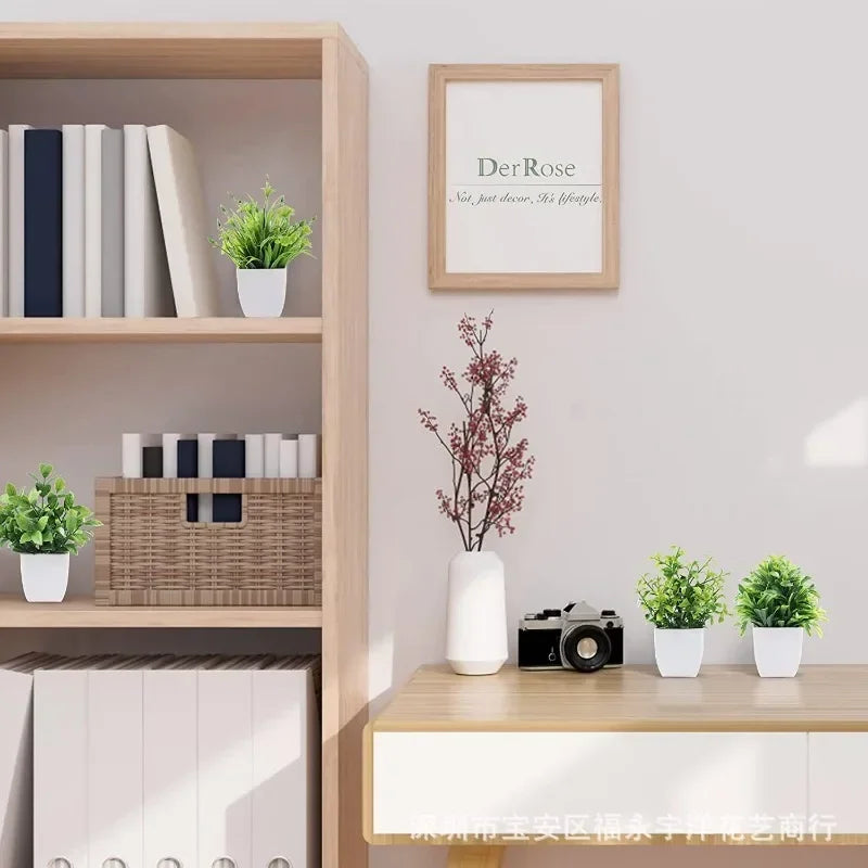 artificial eucalyptus bonsai plant
