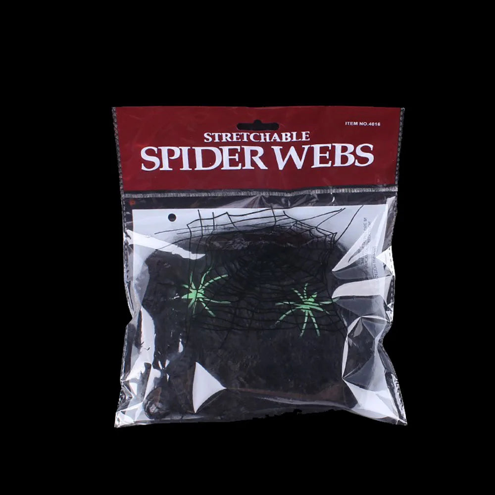 Halloween spider web decoration