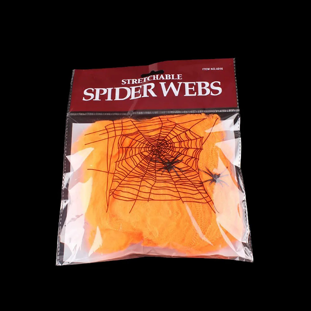 Halloween spider web decoration