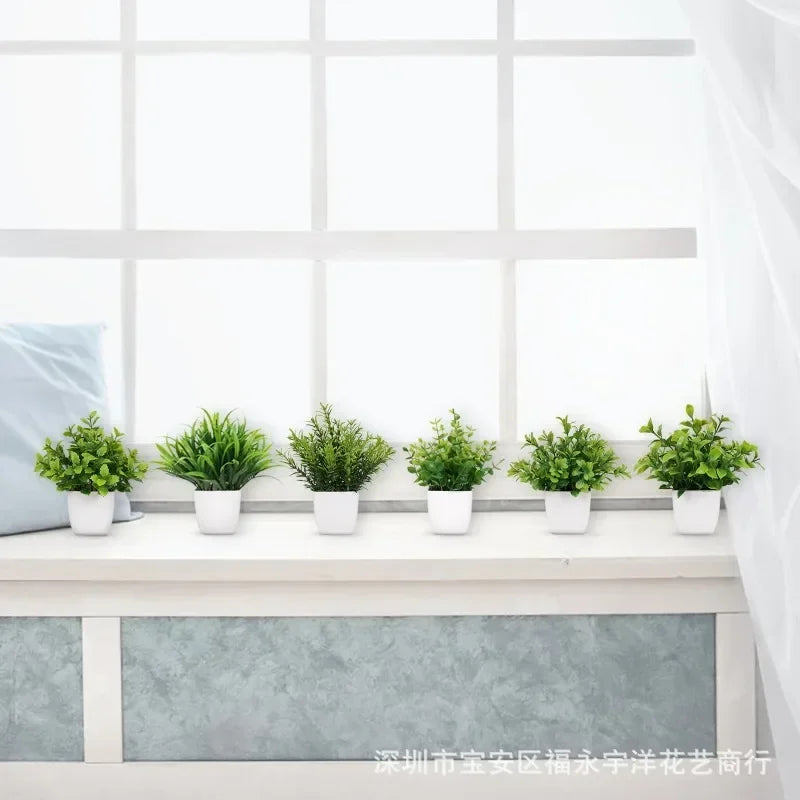 artificial eucalyptus bonsai plant