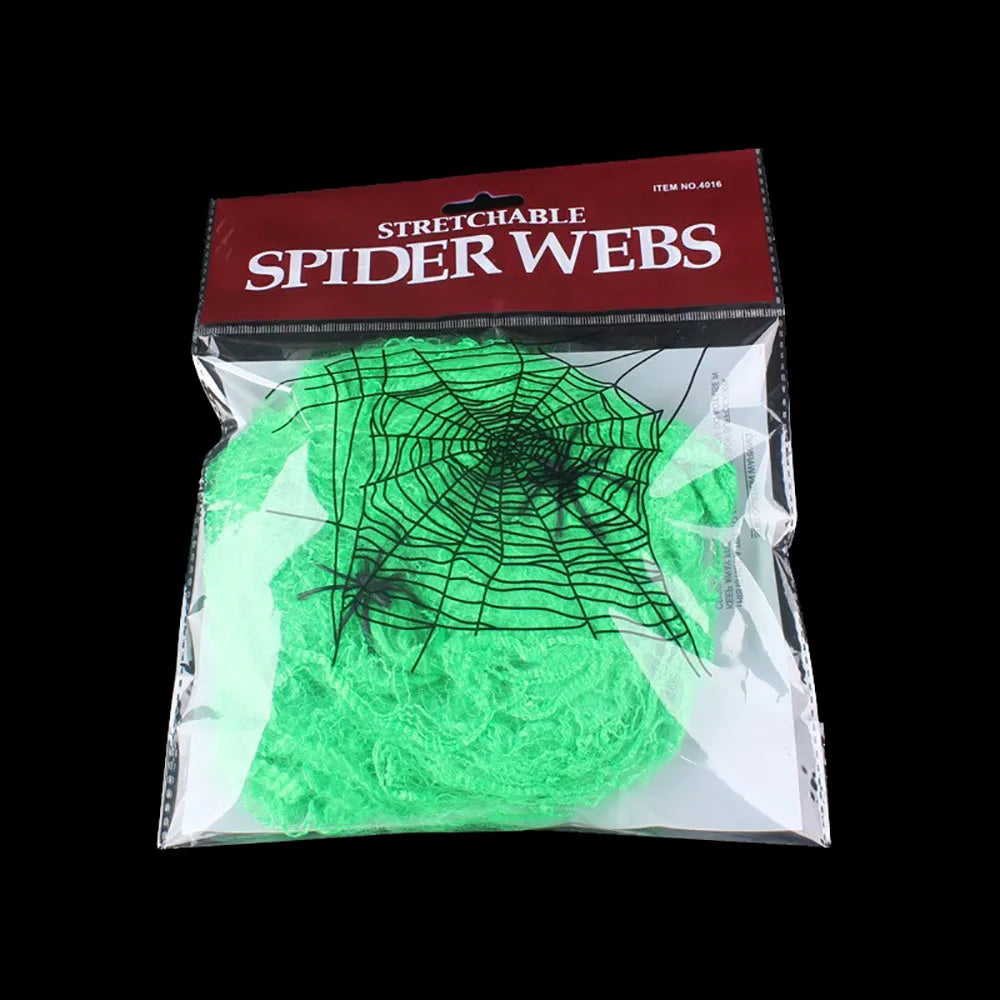 Halloween spider web decoration