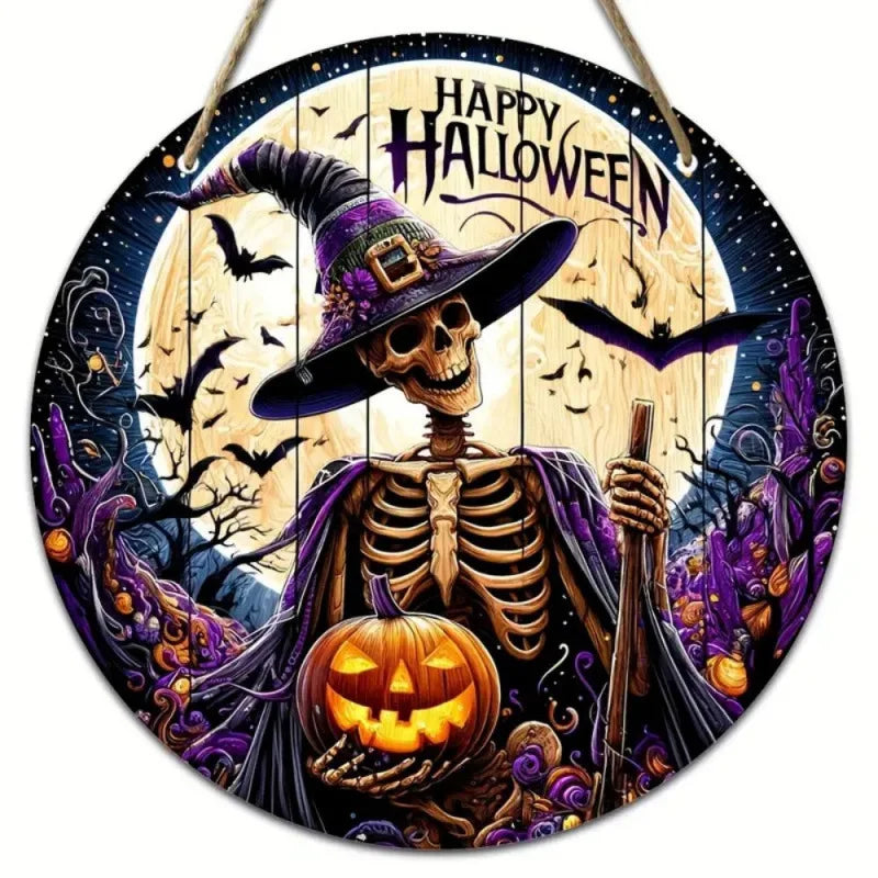 Halloween wood decoration signs