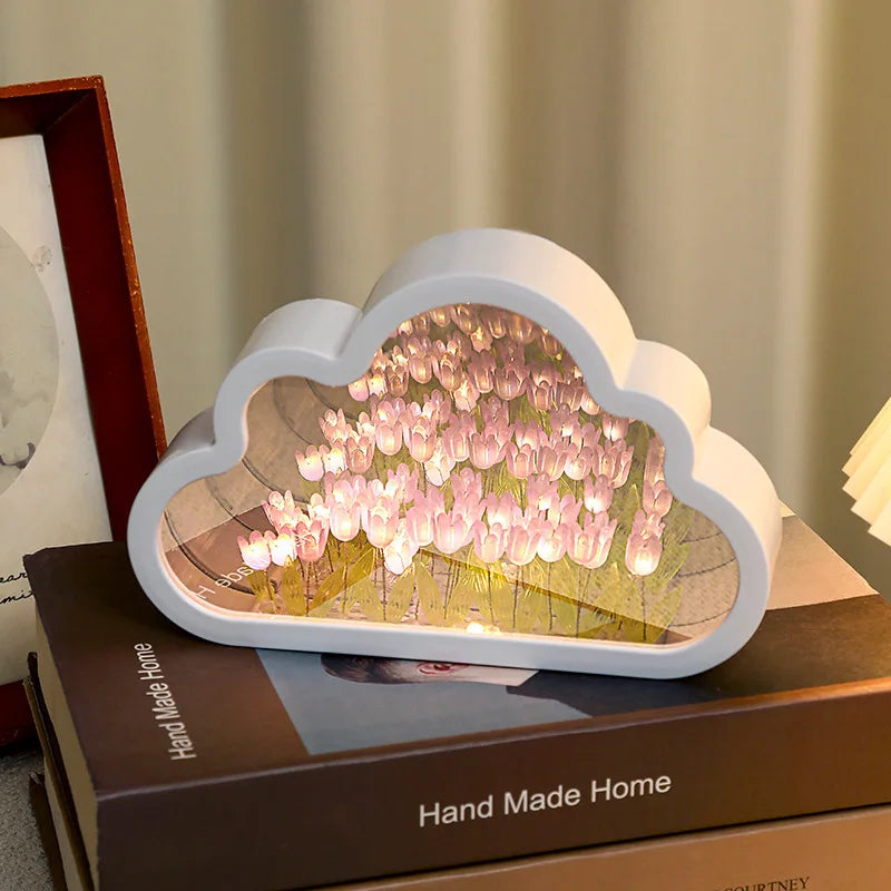 DIY tulip flower night lamp
