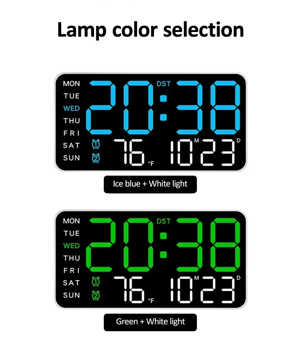 extra large digital wall clock