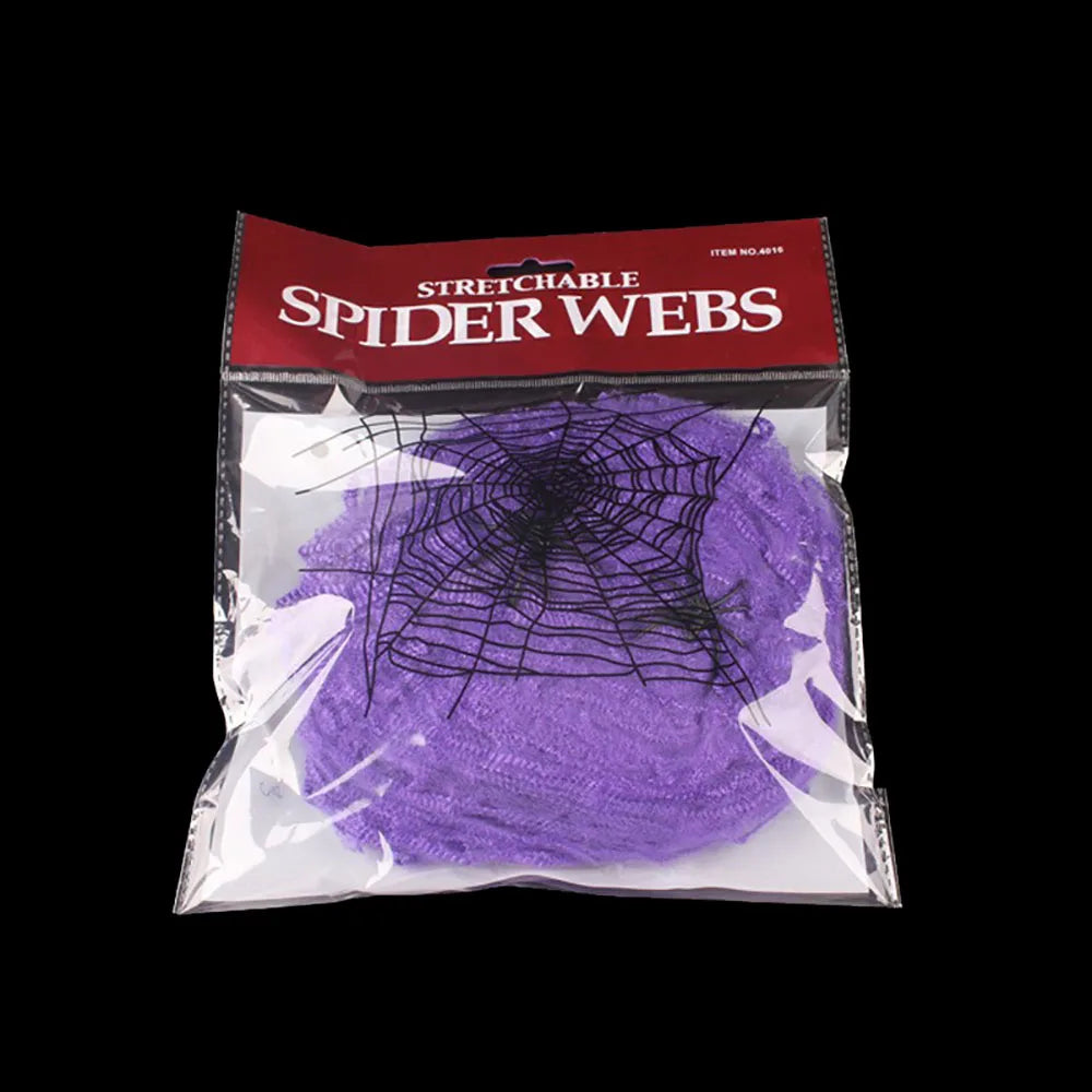 Halloween spider web decoration