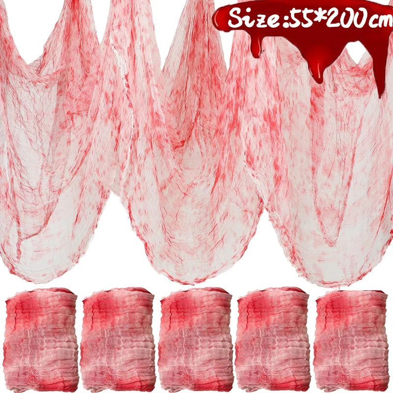 Halloween Bloody Creepy Gauze Cloth