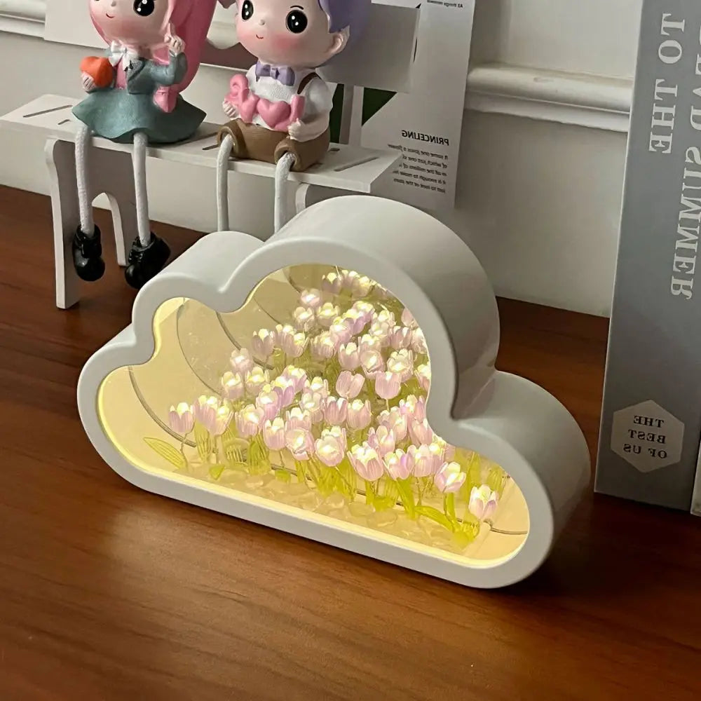 DIY tulip flower night lamp