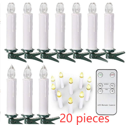 LED Candle Lights, Solar-Powered String Lights for Christmas and Easter
