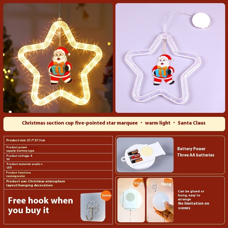 LED Star Christmas Light for Windows and Doors