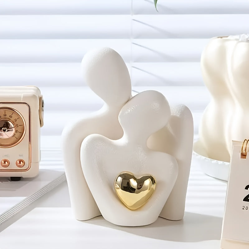 Bohemian Couple Statue – Modern Minimalist Resin Love Sculpture for Home Decor Gift