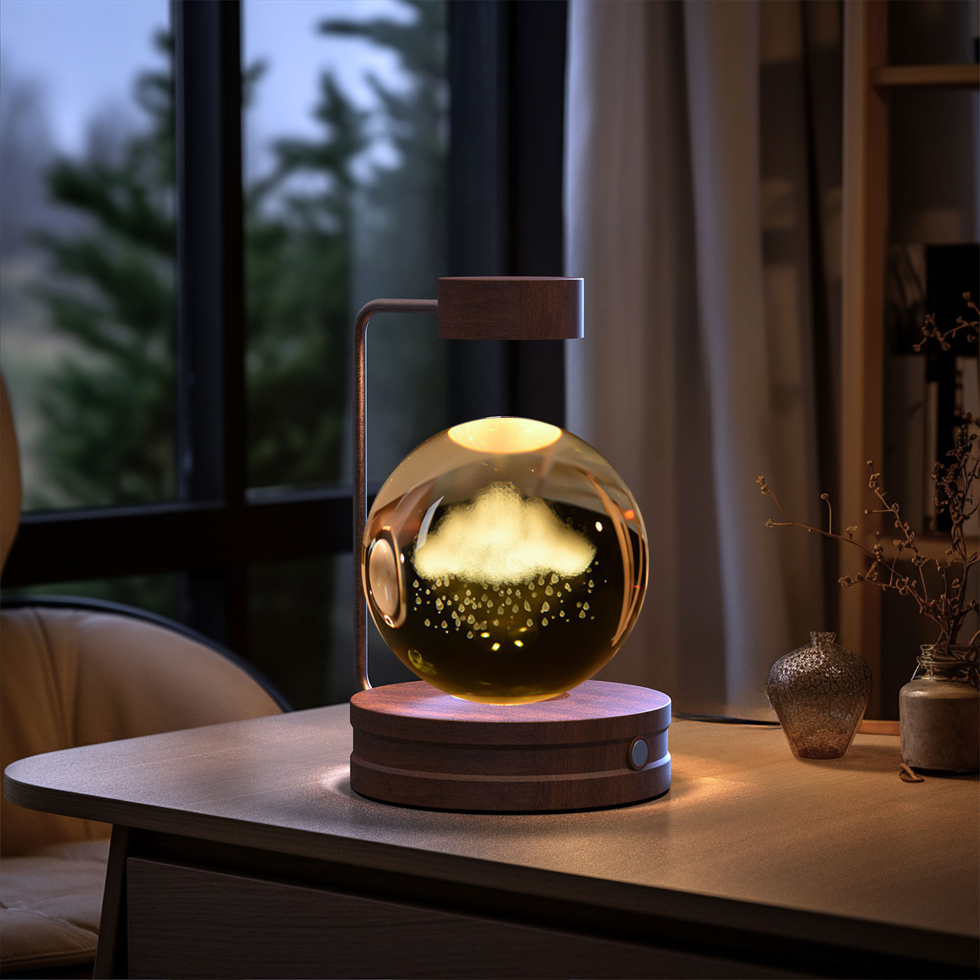 Crystal Ball Cosmic Dinosaur USB Night Light