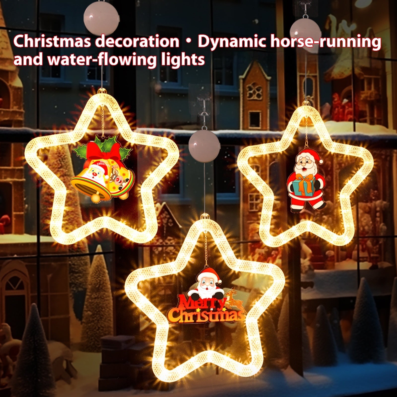 LED Star Christmas Light for Windows and Doors