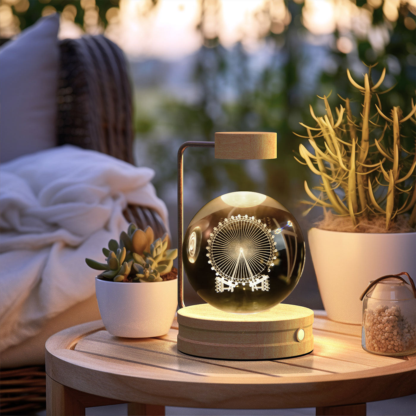 Crystal Ball Cosmic Dinosaur USB Night Light