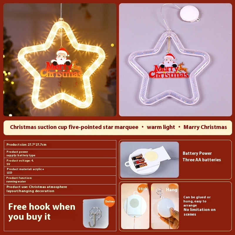 LED Star Christmas Light for Windows and Doors