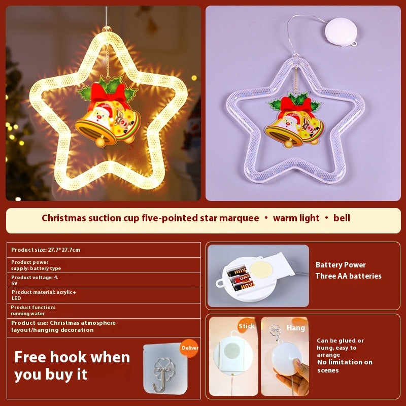 LED Star Christmas Light for Windows and Doors