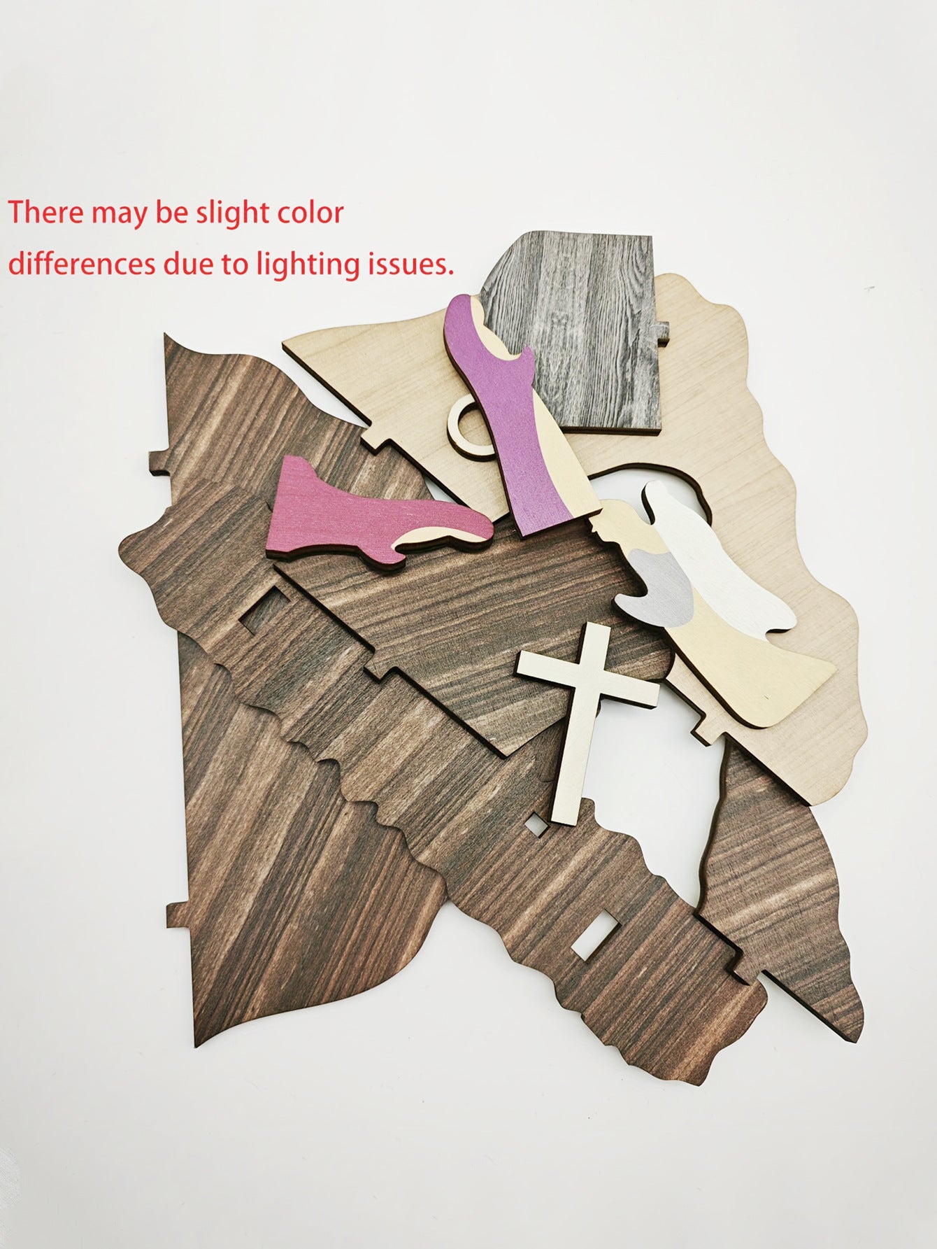 Cross Border Easter Wooden Nativity Scene Montessori Inspired Jesus Decoration Handcrafted Easter Home Decor