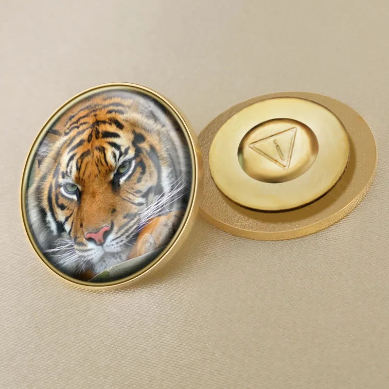 India National Symbols Lapel Pins | Map, Flag, Emblem & National Flower Brooch Badges