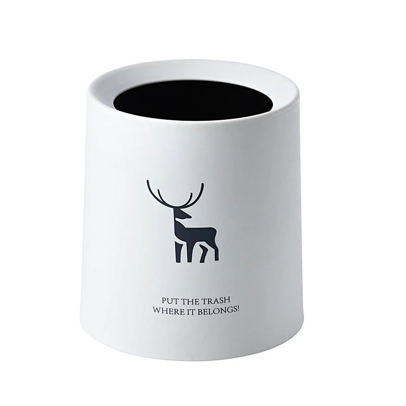Nordic Desktop Double-Layer Mini Trash Can | Customizable Coffee Table, Desk, Bedside Storage Bucket