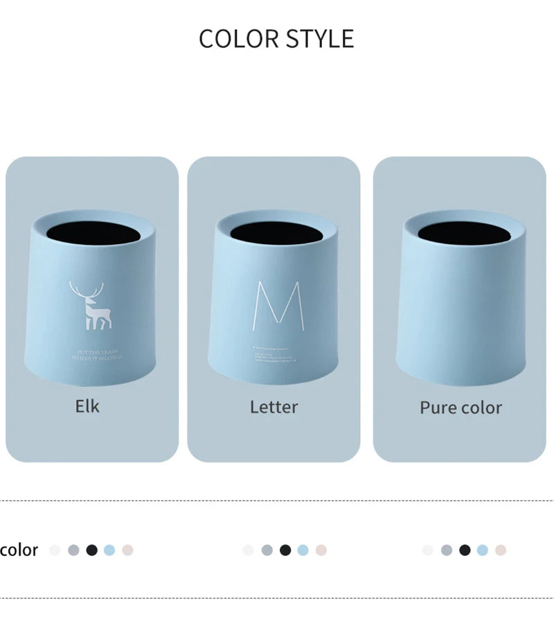 Nordic Desktop Double-Layer Mini Trash Can | Customizable Coffee Table, Desk, Bedside Storage Bucket