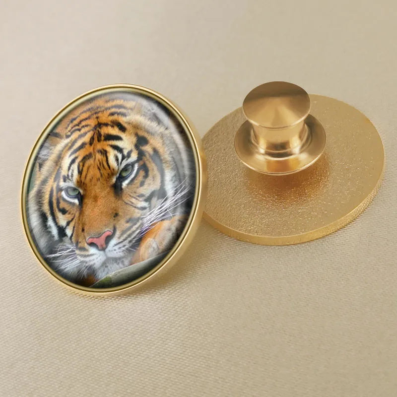 India National Symbols Lapel Pins | Map, Flag, Emblem & National Flower Brooch Badges