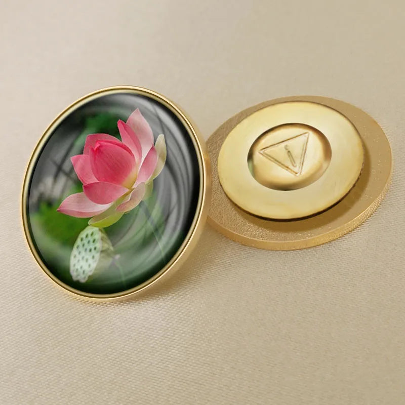 India National Symbols Lapel Pins | Map, Flag, Emblem & National Flower Brooch Badges