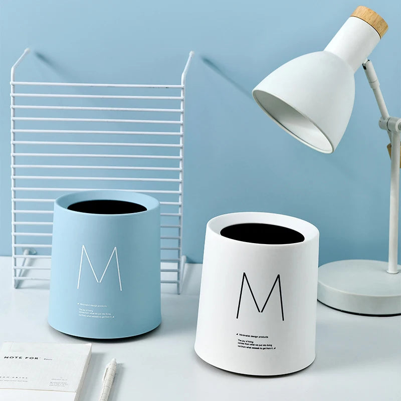 Nordic Desktop Double-Layer Mini Trash Can | Customizable Coffee Table, Desk, Bedside Storage Bucket