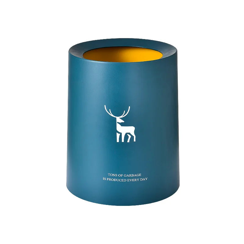 Nordic Desktop Double-Layer Mini Trash Can | Customizable Coffee Table, Desk, Bedside Storage Bucket