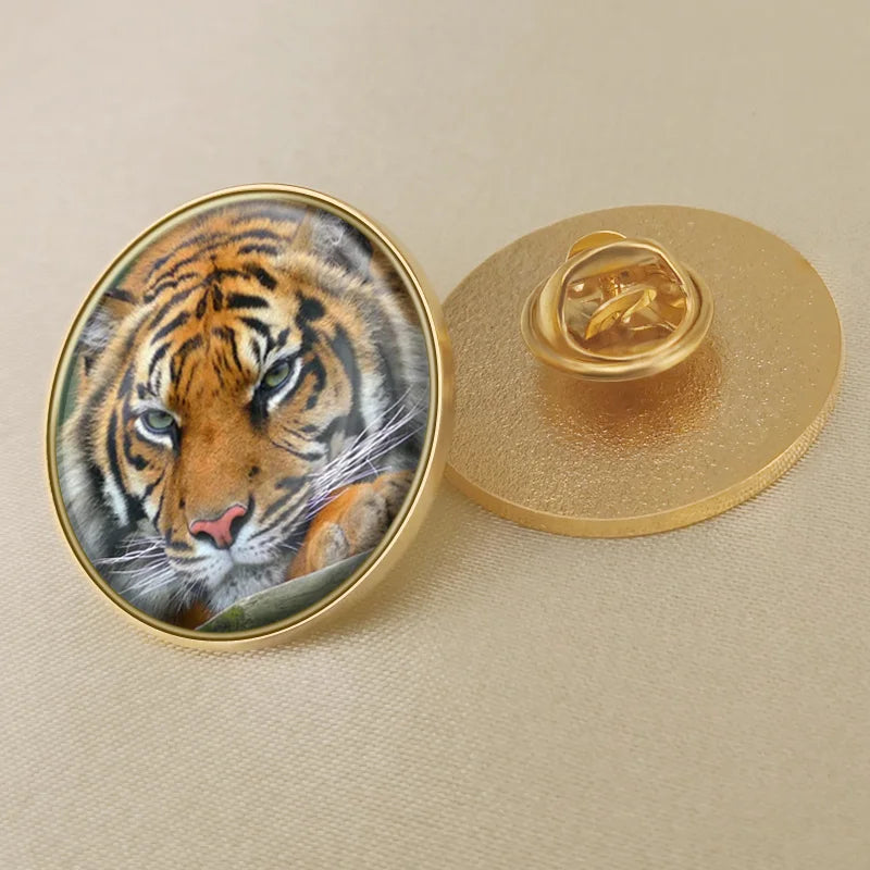 India National Symbols Lapel Pins | Map, Flag, Emblem & National Flower Brooch Badges