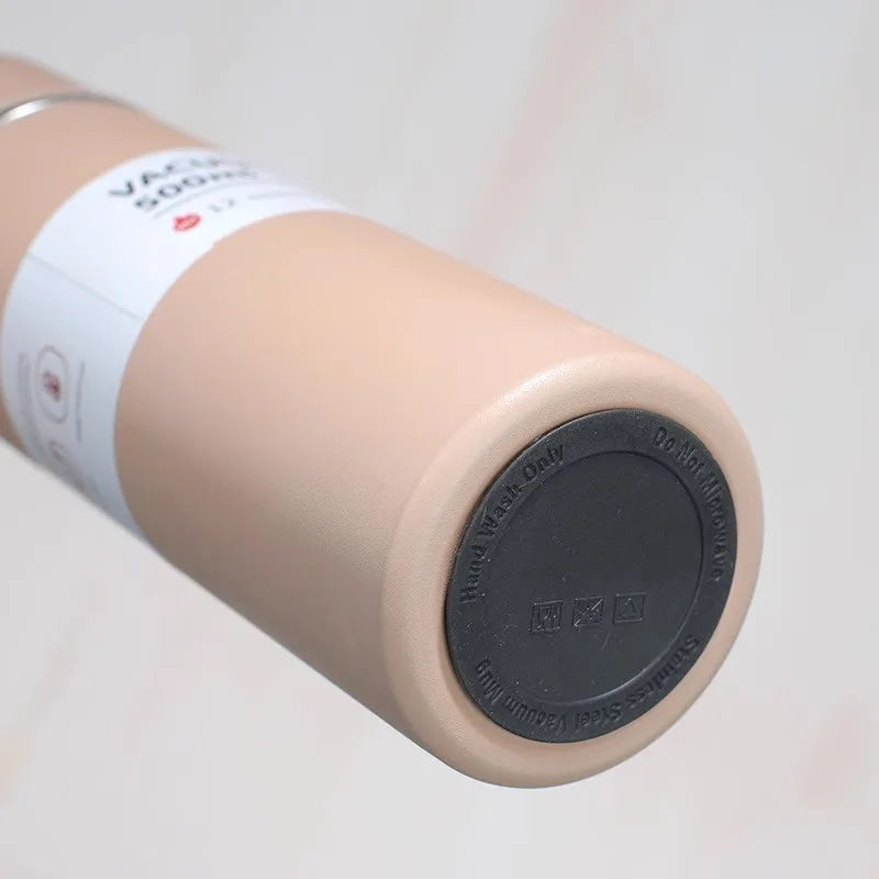 Reusable insulated bottle – 500ml stainless steel – keeps beverages hot or cold USA