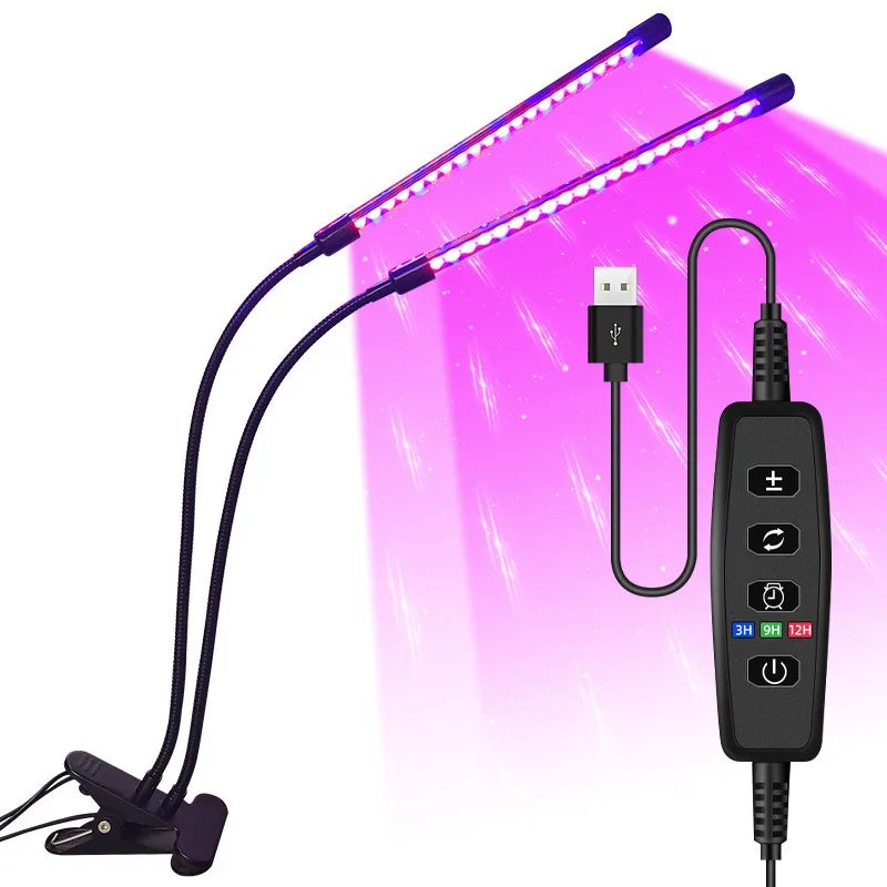 USB powered LED grow light – dimmable full spectrum, timer for indoor gardening USA