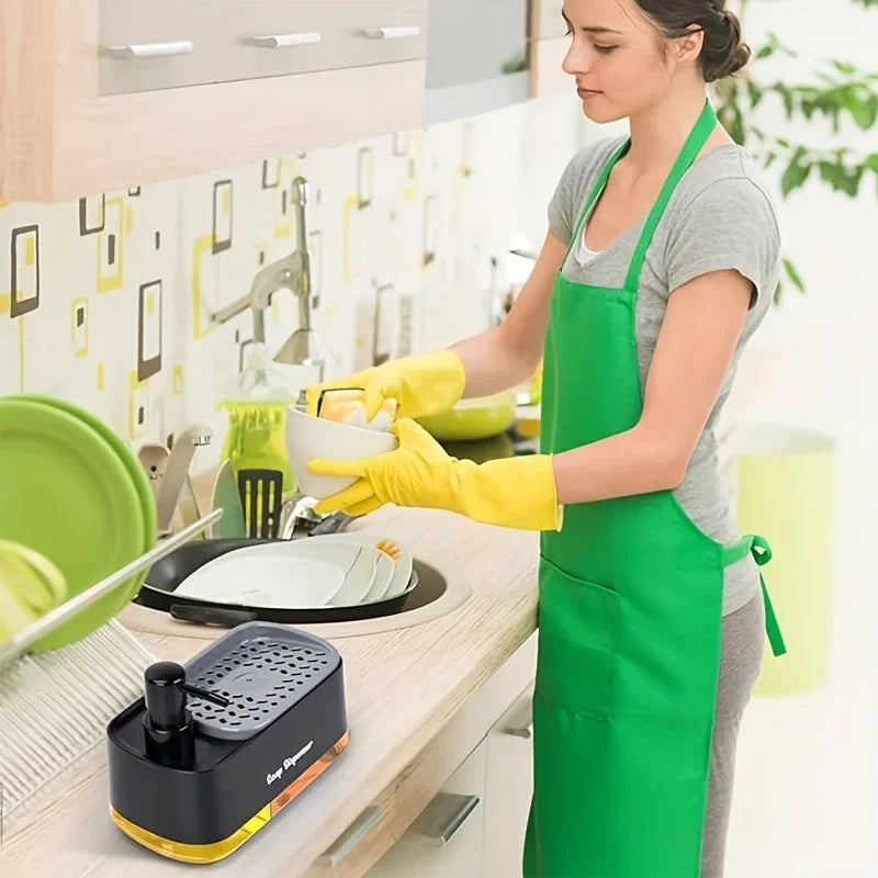 countertop soap dispenser with sponge holder