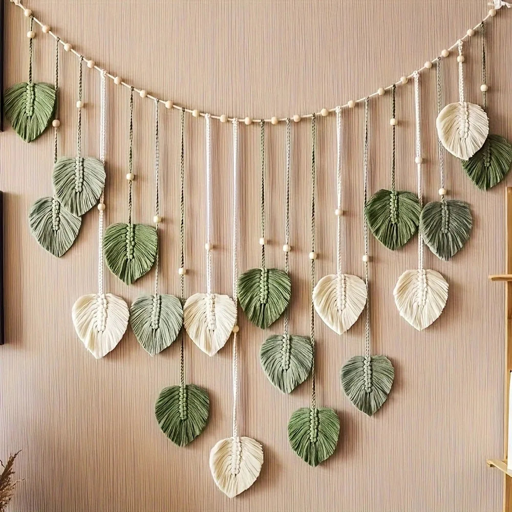 modern macrame wall art tapestry