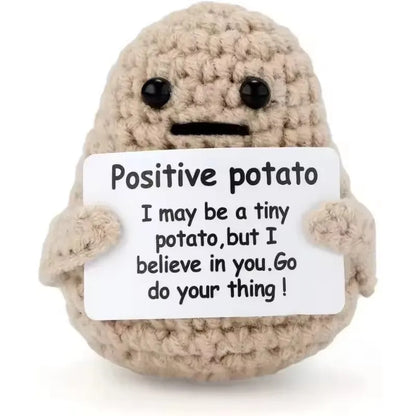 funny crochet coffee doll