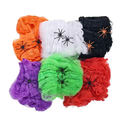 Halloween spider web decoration