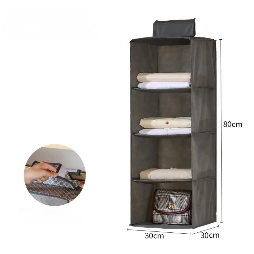 Multifunctional Foldable Hanging Closet Organizer Space Saving Storage Bag