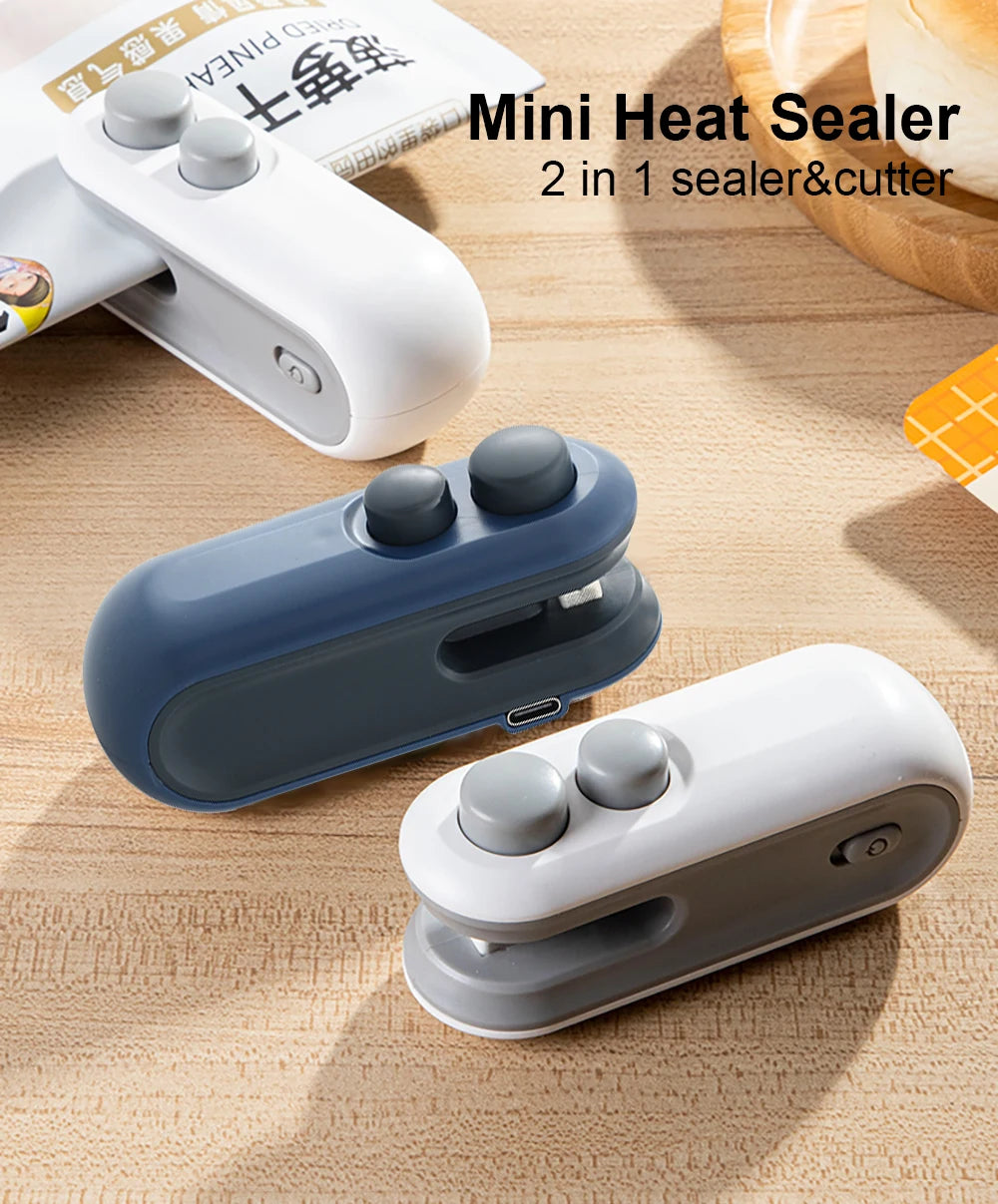 Mini airtight bag sealing machine – rechargeable and easy-to-use USA
