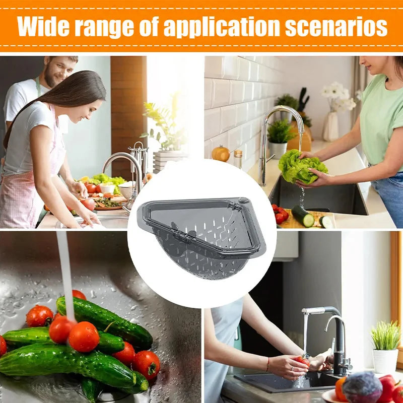 Magnetic sink drain rack set – 2Pc filter for food waste and space-saving USA