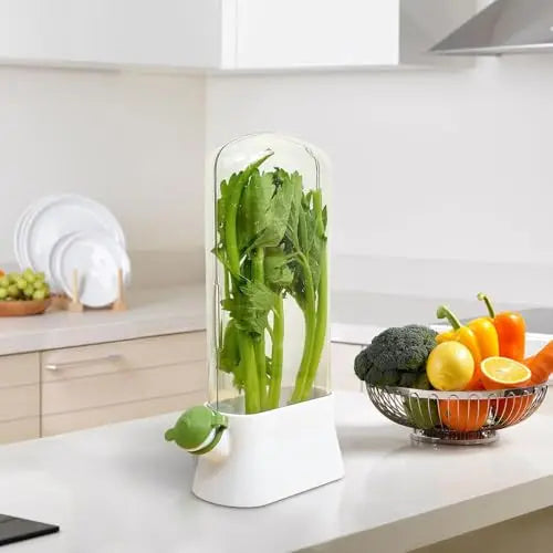 2Pc Herb Crisper Saver Pod – keep fresh herbs longer – reusable container for kitchen and fridge USA