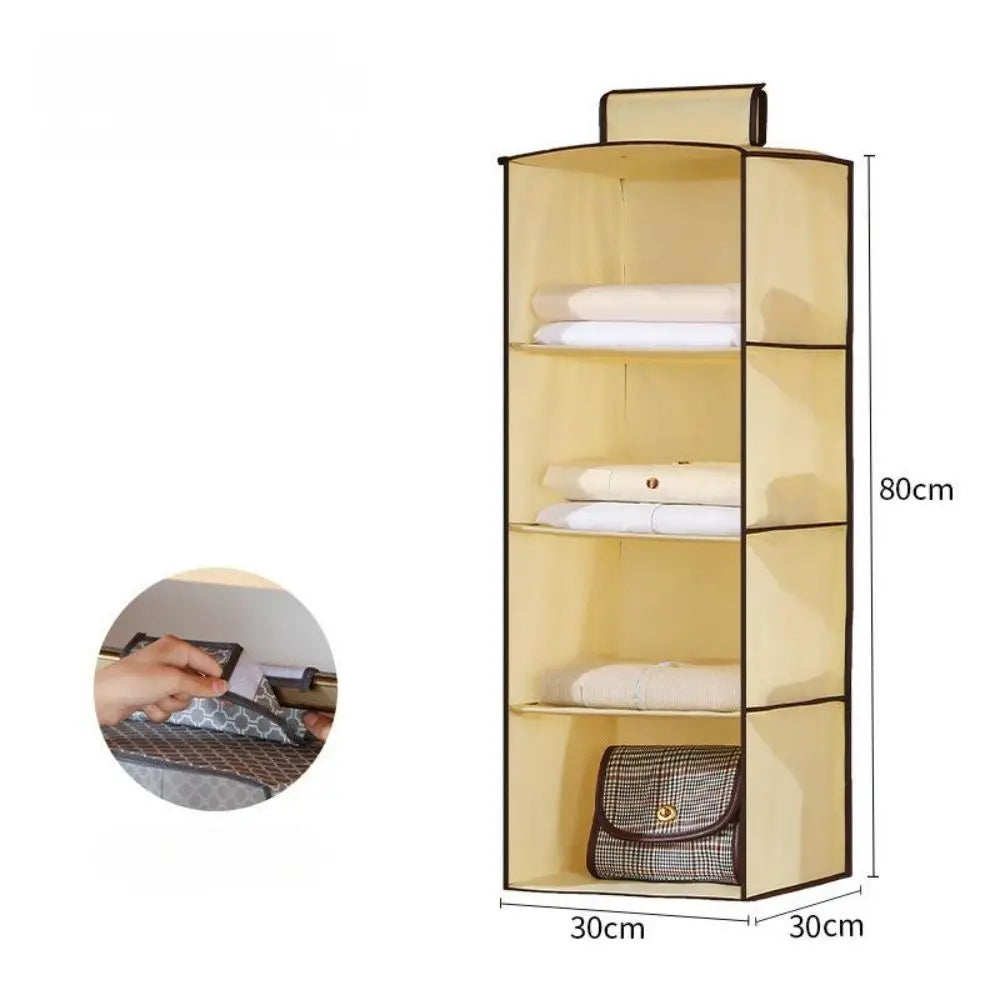 Multifunctional Foldable Hanging Closet Organizer Space Saving Storage Bag