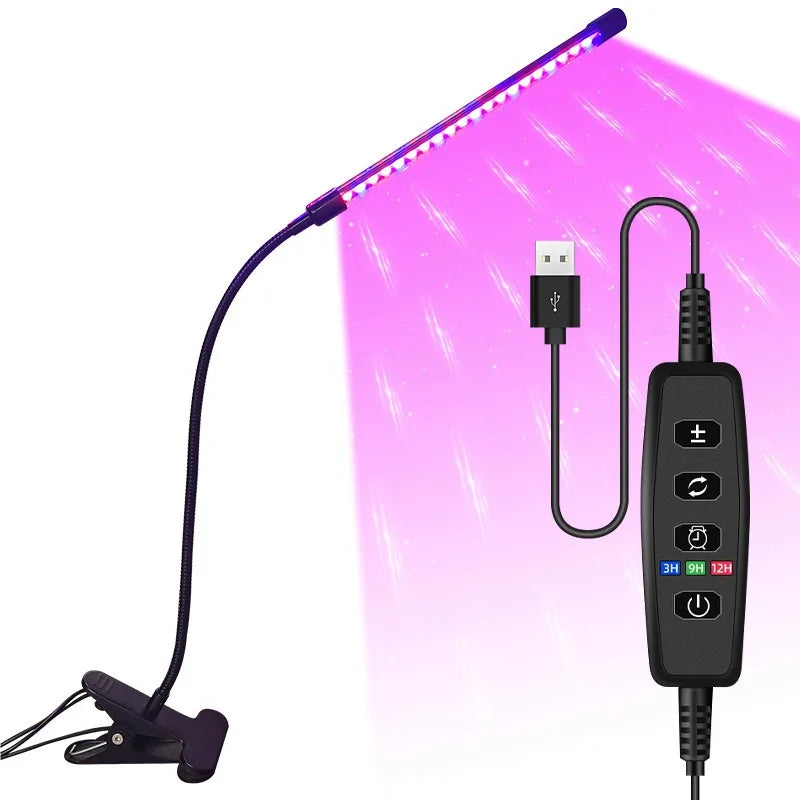 USB LED grow lamp – full spectrum, dimmable and timer for seedlings and flowers USA
