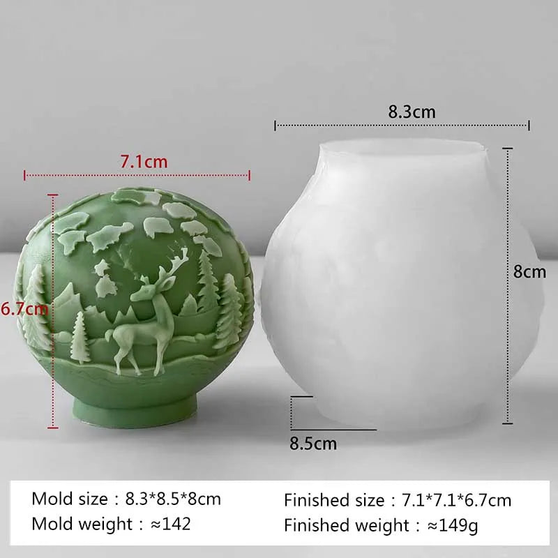 heat safe silicone mold for candle making