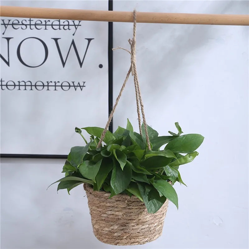 Indoor/outdoor macrame planter basket – modern home décor plant hanger USA