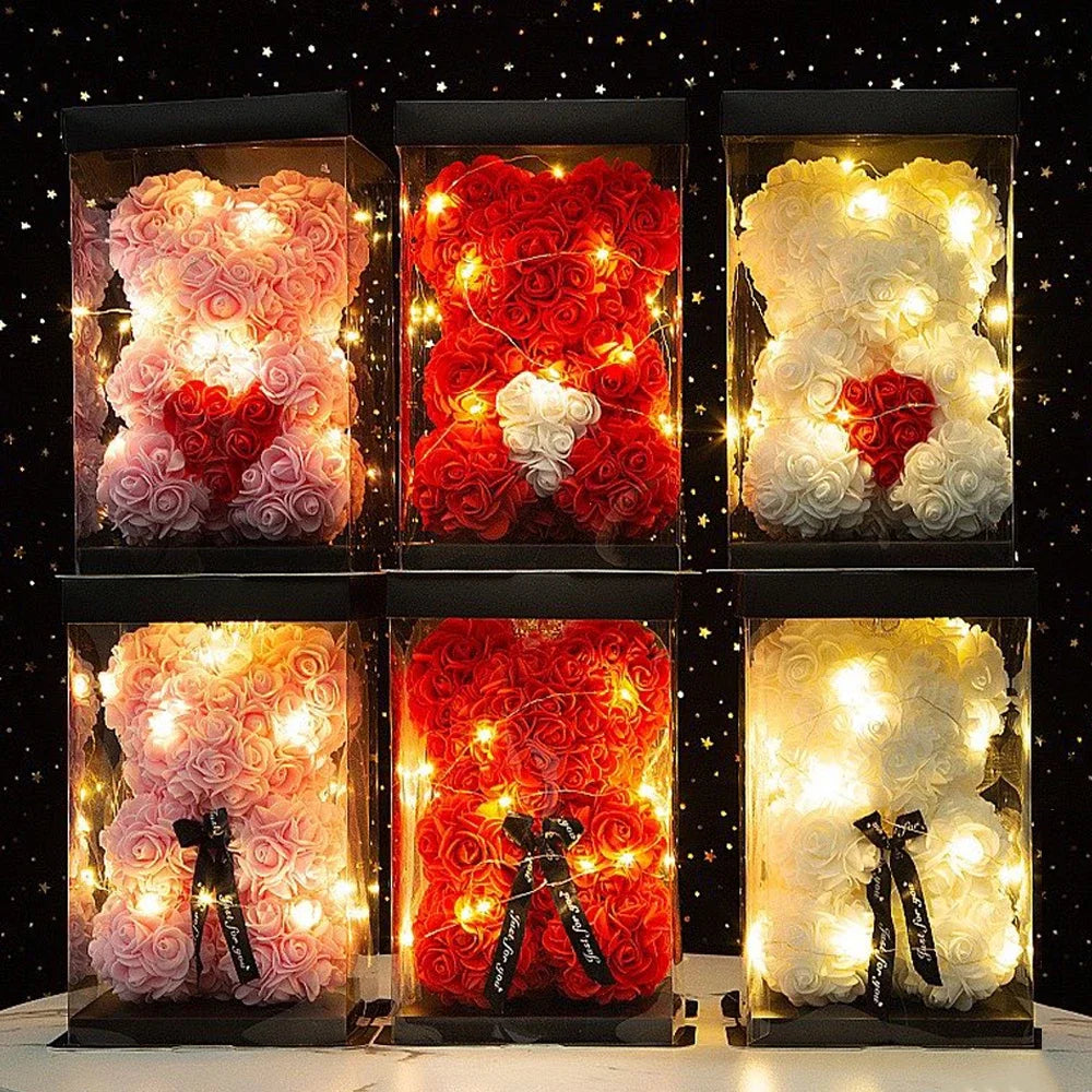 Rose bear valentine day decorative love gift