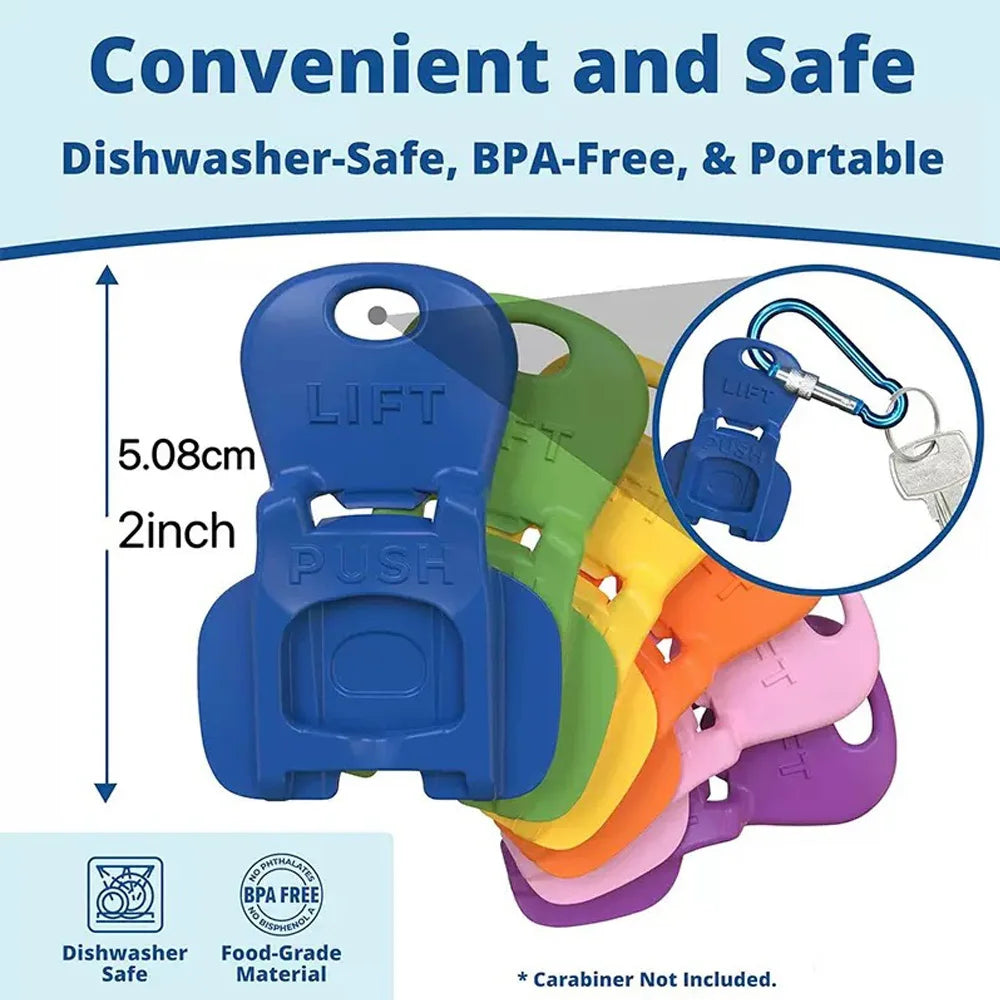 1/3/6/12pcs Multi Colored Can Opener & Drink Cover Lid – Safe Beverage Tool for Soda & Beer