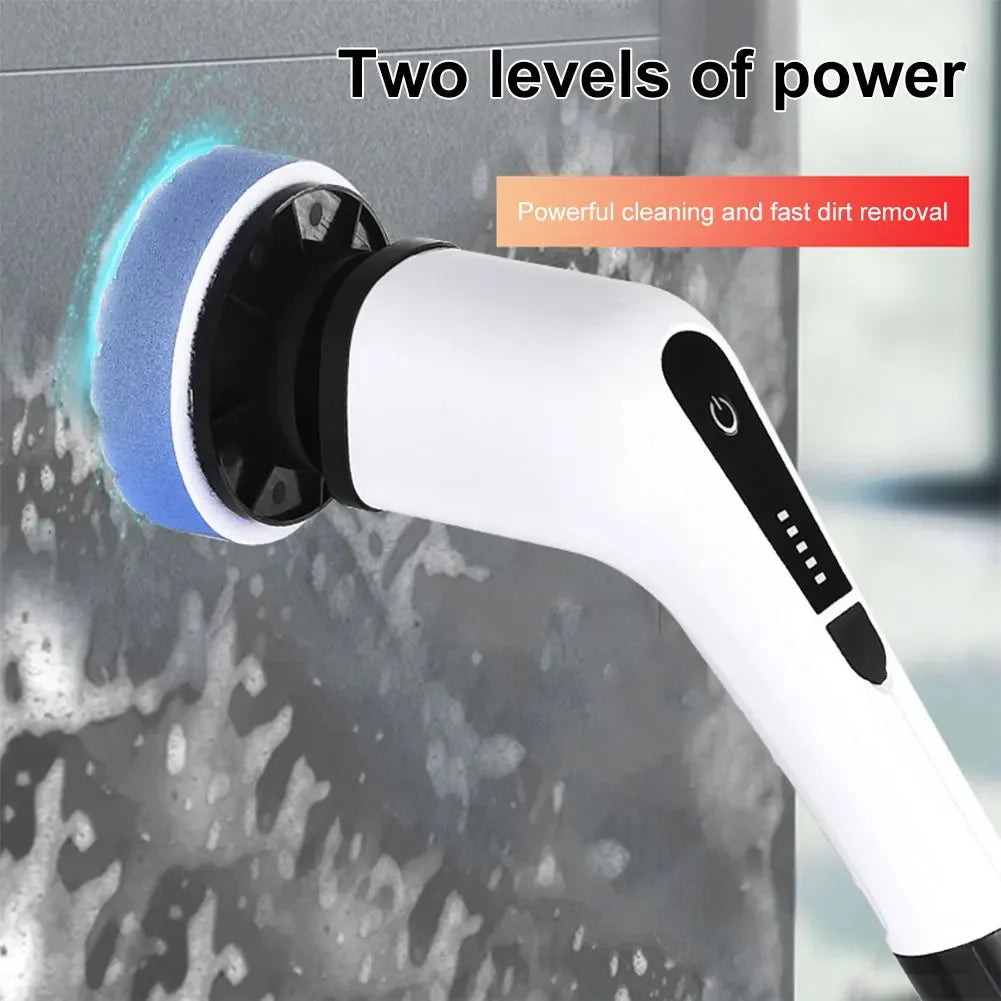 Cordless Power Scrubber Electric Spin Cleaner for Bathroom Tile Tub Cleaning