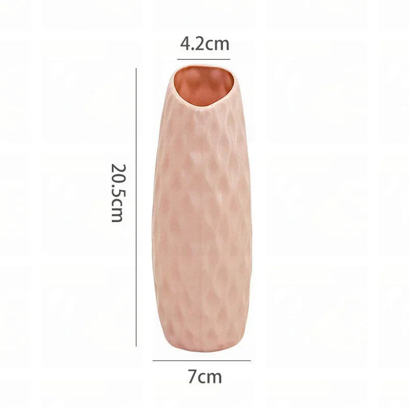 modern plastic flower vase